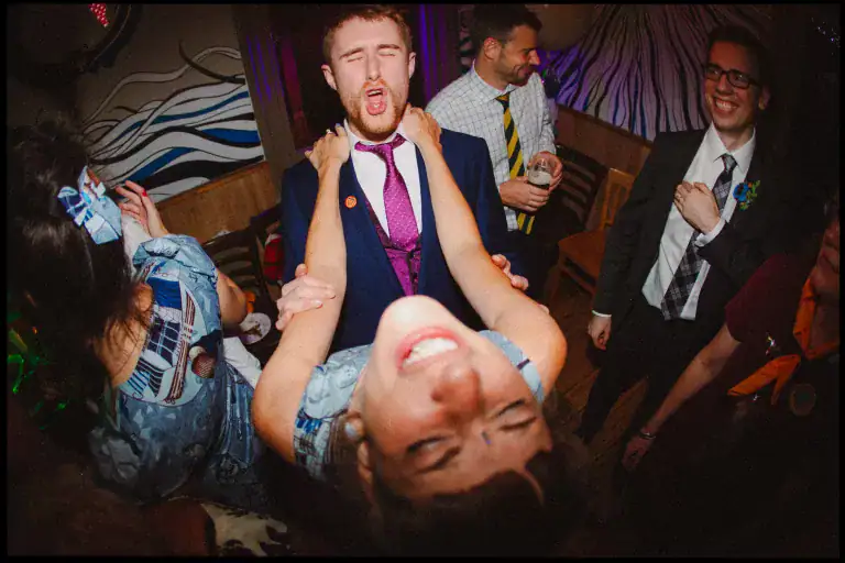 couple dancing wild and free
