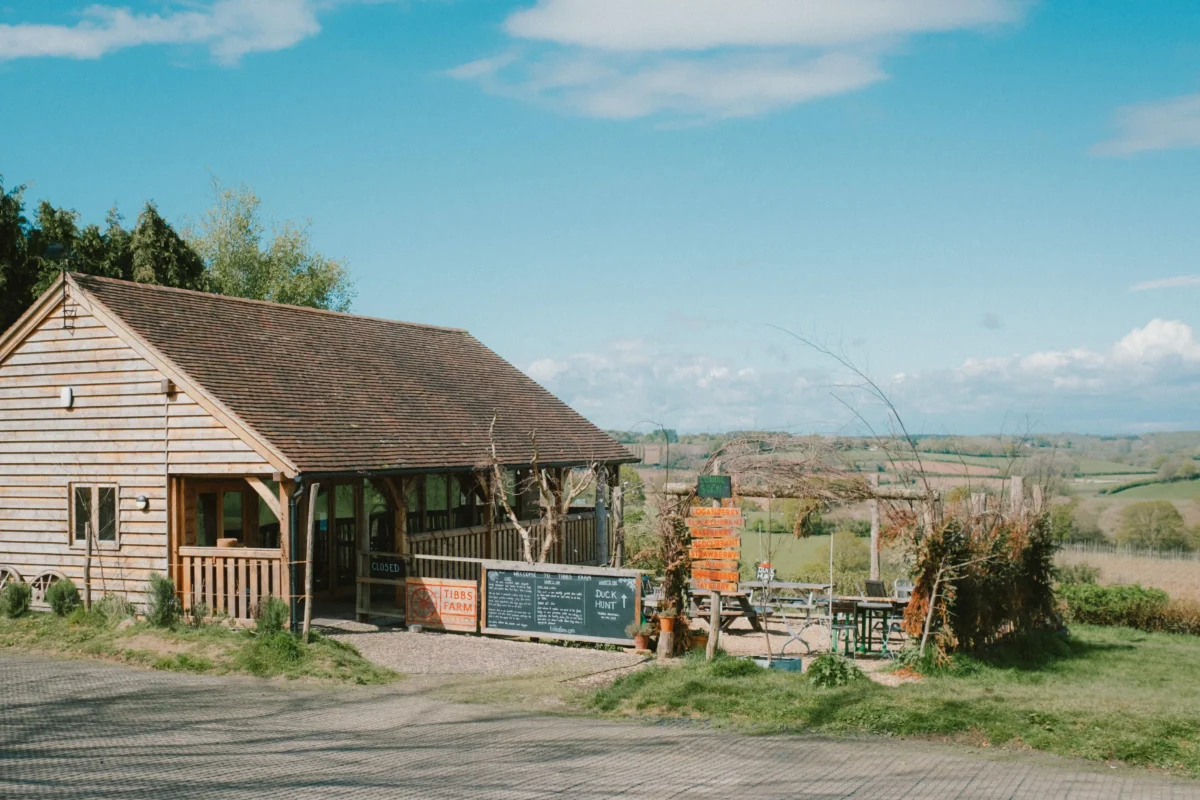 Tibbs Farm wedding - views of countryside