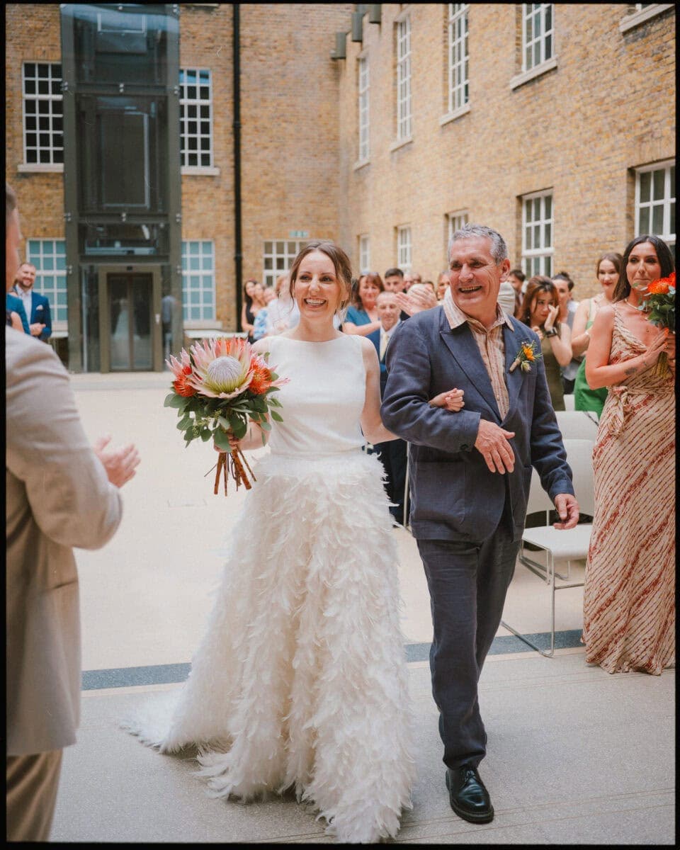 The Depot N7 wedding photographer London — ceremony at hackney town hall