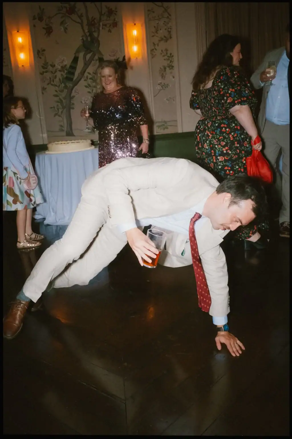 guest dancing in the ballroom at the george in rye
