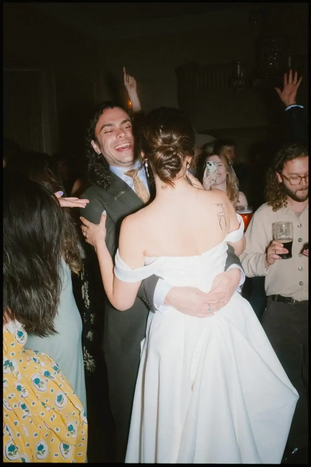 bride and groom dancing in the ballroom at the george in rye