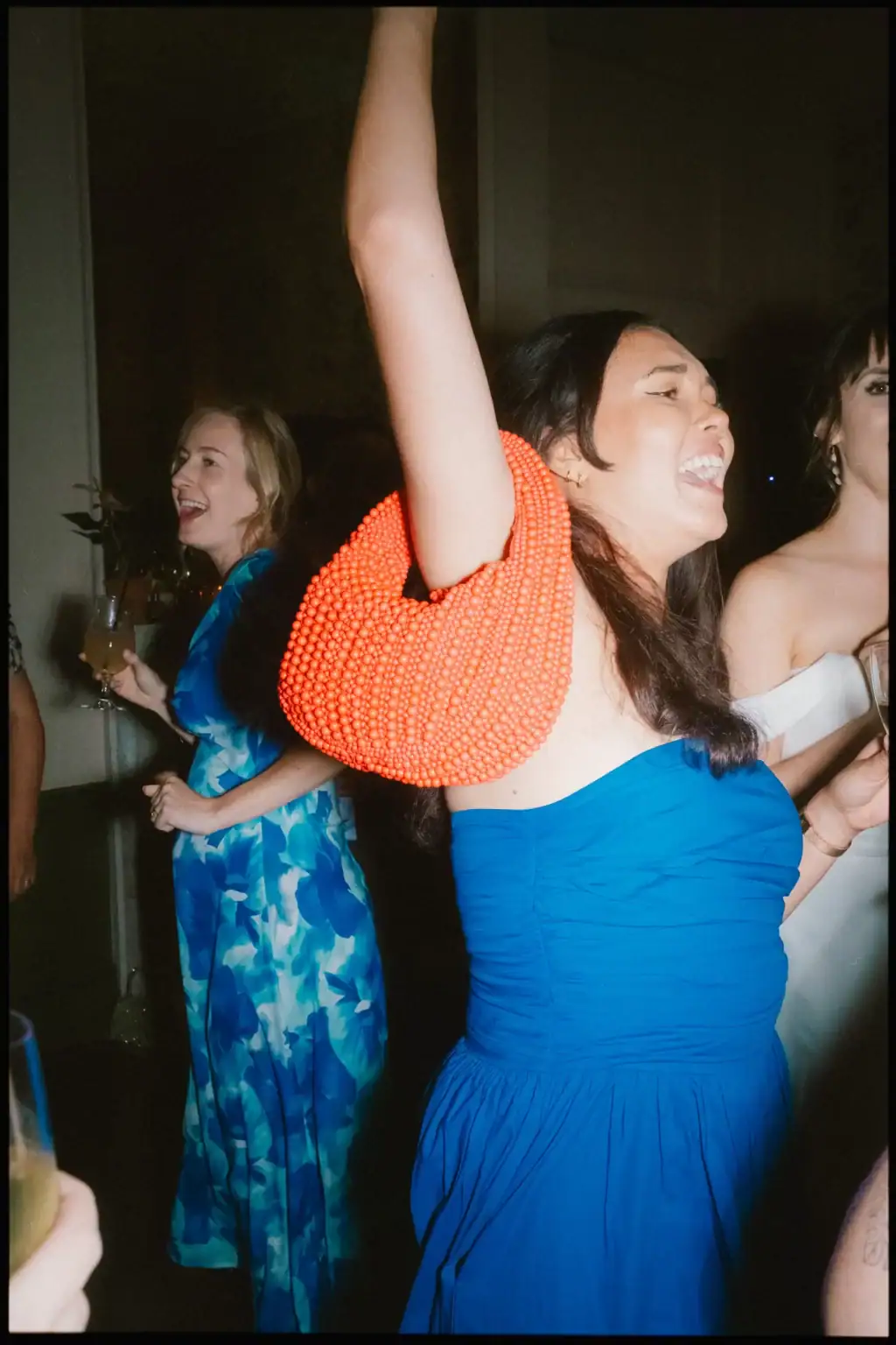 wedding guest dancing in the ballroom at the george in rye