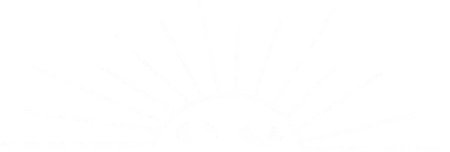 White pixel art of a sun with rays extending outward, partially hidden behind a curved horizon, on a transparent background—perfect for a Sussex wedding photographer logo or branding.