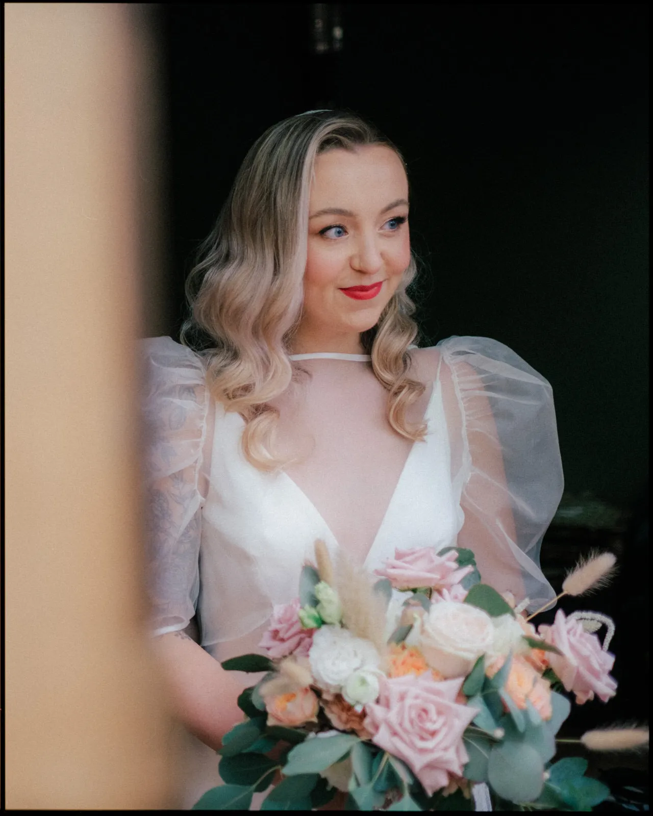 the dreys wedding photographer kent - bride waiting 