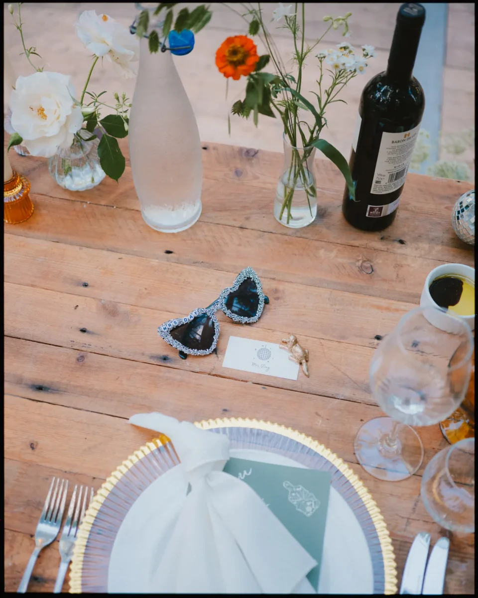 longton wood wedding photographer kent - table details