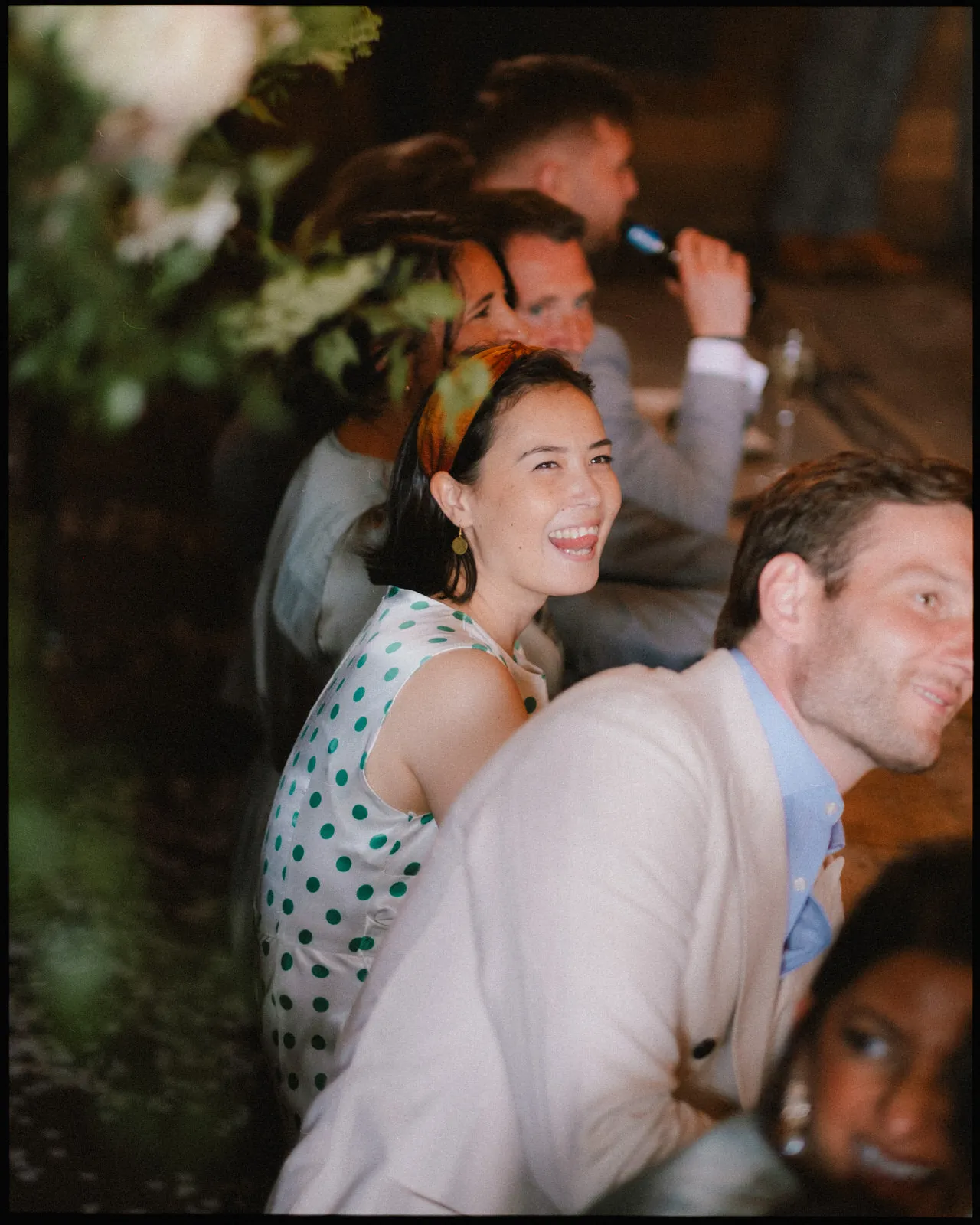 the bell in ticehurst wedding photographer sussex - guest laughing speeches