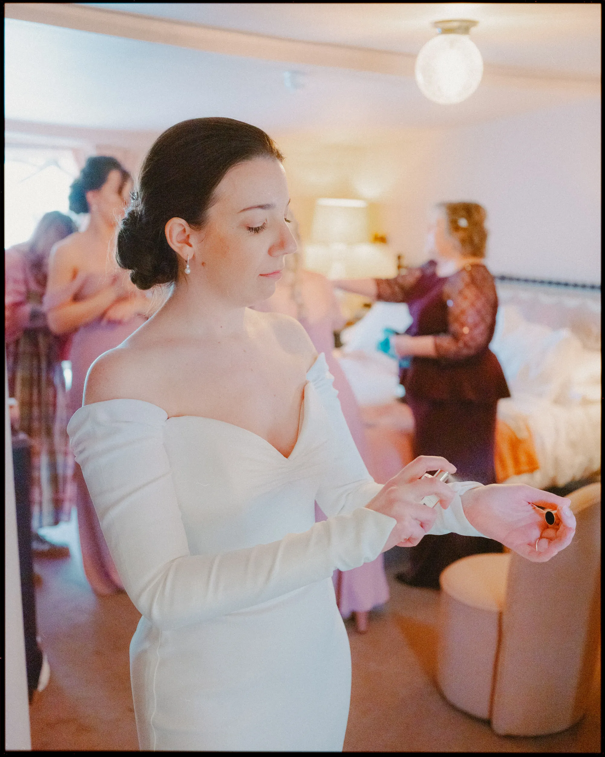 george in rye wedding photographer bride getting ready in the morning