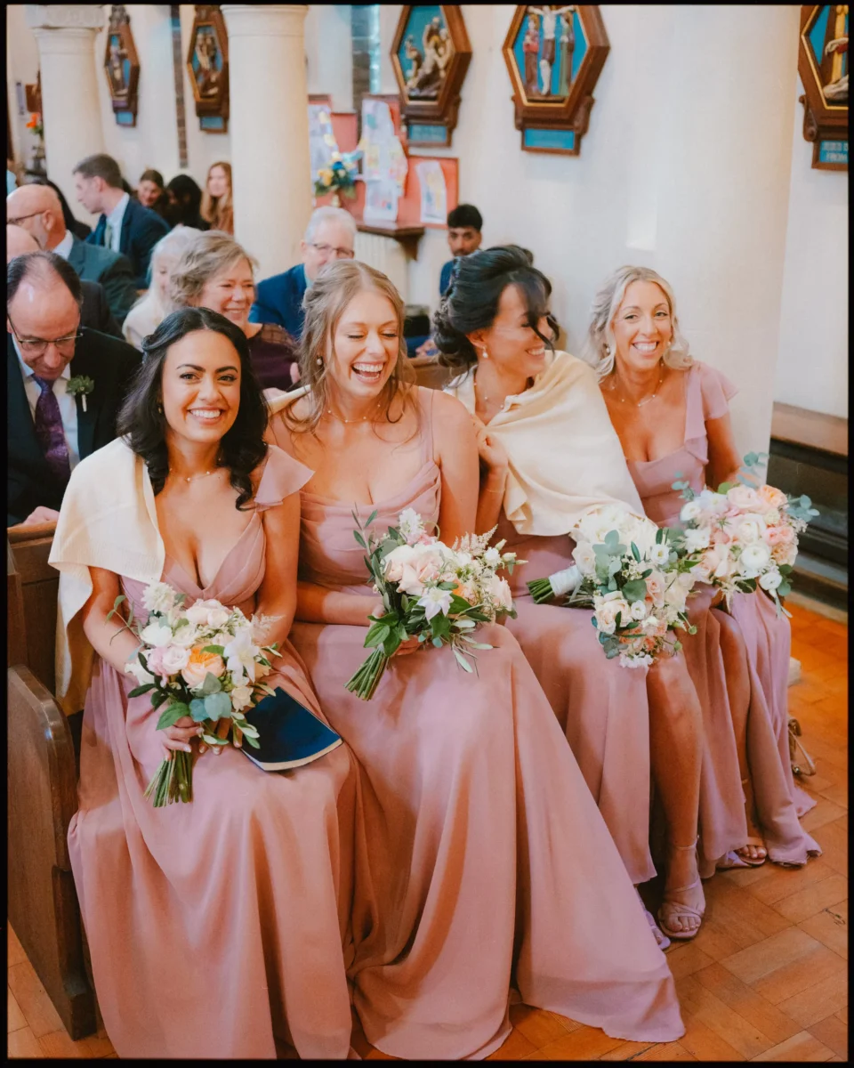 george in rye wedding photographer bridesmaids at st anthonys church