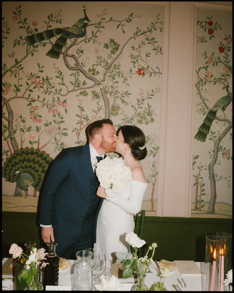 george in rye wedding photographer couple kissing in the ballroom