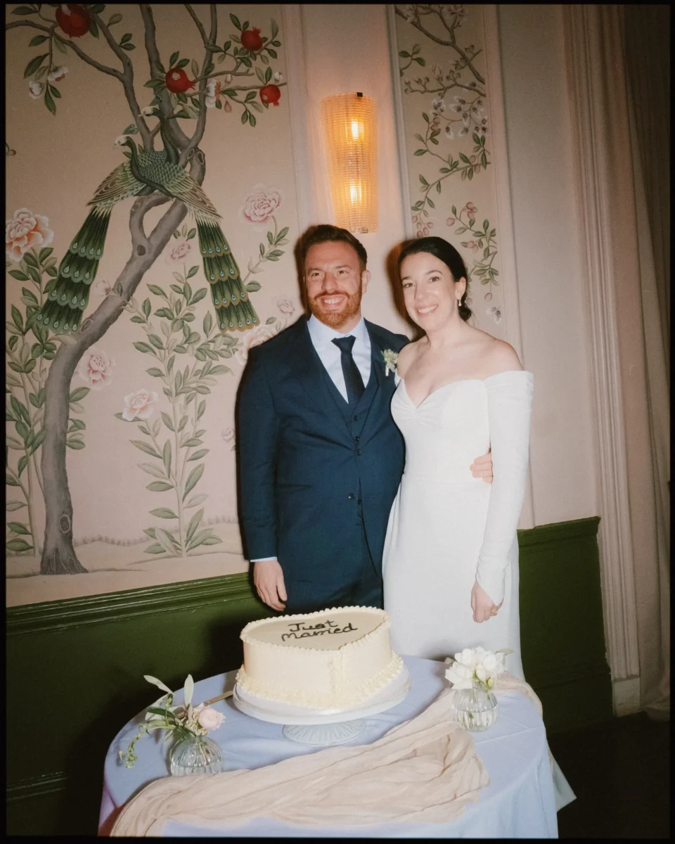 george in rye wedding photographer couple about to cut the cake